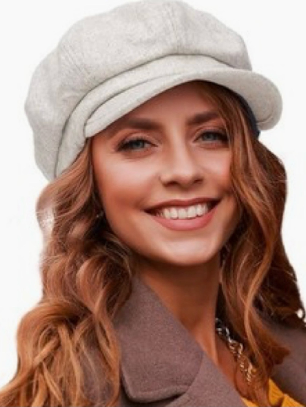 Braxton Newsboy Cream Cap Size S